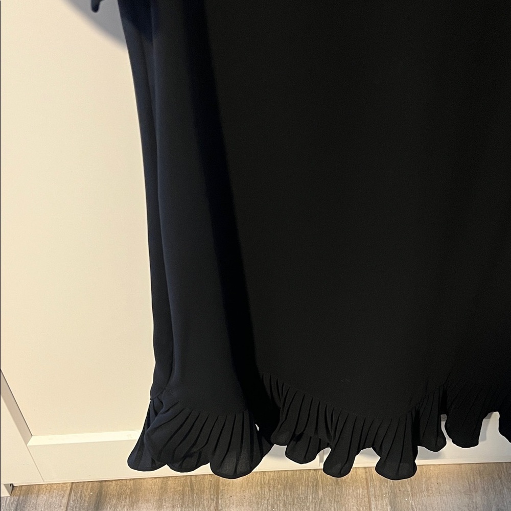 Alfani Black Pleated Sleeve Blouse - Picture 4 of 4